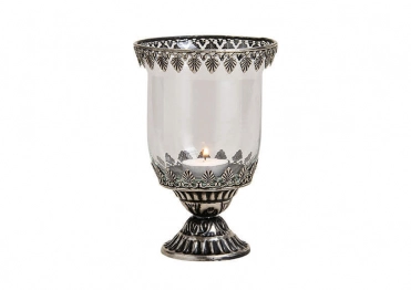 Κηροπήγιο Γυάλινο-Μεταλλικό Royal Art 12x17εκ. WUR11035