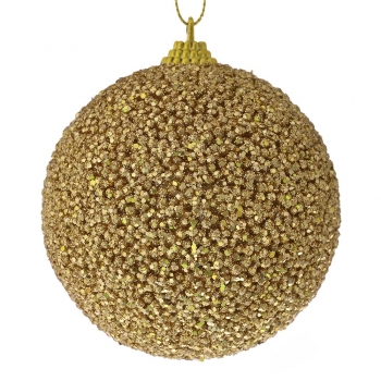 Σετ Μπάλες 6τμχ Πλαστικές Χρυσές Glitter iliadis 8εκ. 79403