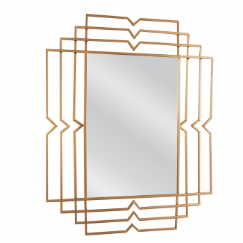Καθρέπτης Τοίχου Μεταλλικός Χρυσός Baldor ARTELIBRE 70x1,5x90εκ. 14790029