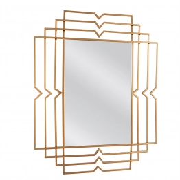 Καθρέπτης Τοίχου Μεταλλικός Χρυσός Baldor ARTELIBRE 70x1,5x90εκ. 14790029