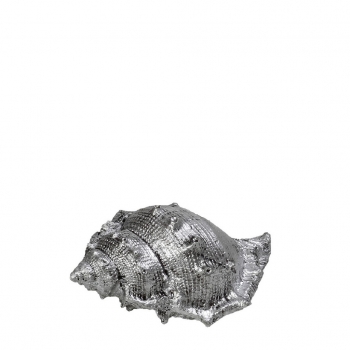 Διακοσμητικό Επιτραπέζιο Κοχύλι Polyresin Ασημί ESPIEL Assort 7,5x4,5x4εκ. MT2736K6