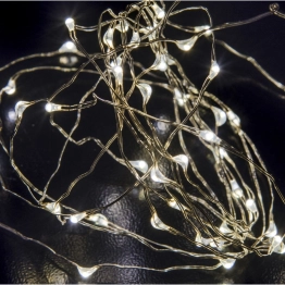 Λαμπάκια Μπαταρίας 100 Microled Σε Σύρμα Σταθερό Λευκό Φως 10μ. iliadis 75036