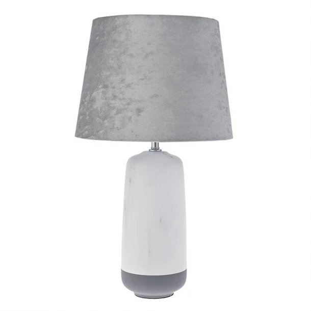 Επιτραπέζιο Φωτιστικό Κεραμικό Λευκό-Γκρι iliadis 33x58εκ. 77797