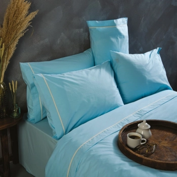 Σετ Σεντόνια Βαμβακερά Υπέρδιπλα 240x260εκ. Ios Aqua SB HOME
