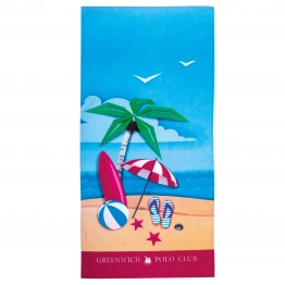 Πετσέτα Θαλάσσης Βαμβακερή 70x140εκ. Beach Towel 3719 Greenwich Polo Club Junior