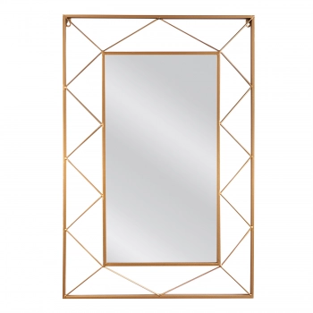 Καθρέπτης Τοίχου Μεταλλικός Χρυσός Elessar ARTELIBRE 58x5x90εκ. 14790020