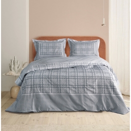 Σετ Κουβερλί Βαμβακοσατέν Υπέρδιπλο 220x240εκ. Aperito Digital Print Makis Tselios