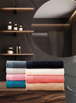 Σετ Πετσέτες Προσώπου 4τμχ Βαμβακερές 50x90εκ. Torino 1 Makis Tselios