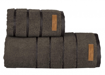 Σετ Πετσέτες 2τμχ Βαμβακερές Prive Steel Gray Makis Tselios