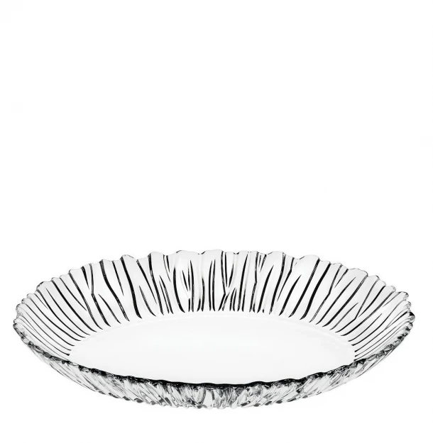 Πιατέλα Σερβιρίσματος Γυάλινη Διάφανη Aurora 33x26x4,5εκ. SP10546G1