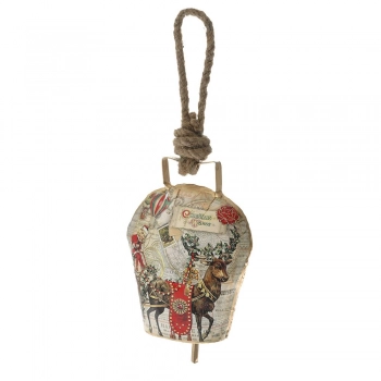 Χριστουγεννιάτικο Στολίδι Καμπάνα Μεταλλική iliadis 11x13εκ. 79133