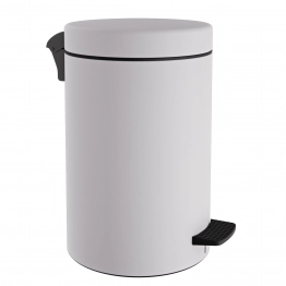 Κάδος Απορριμμάτων Matte White 12lt Pam & Co 25x40εκ. 12-090-033