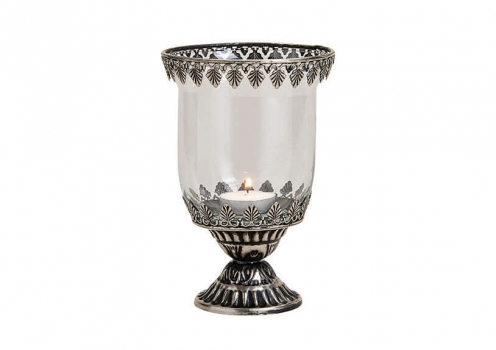 Κηροπήγιο Γυάλινο-Μεταλλικό Royal Art 12x17εκ. WUR11035