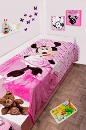 Κουβέρτα Μονή Βελουτέ 160x220εκ. Minnie 551 Disney Dimcol