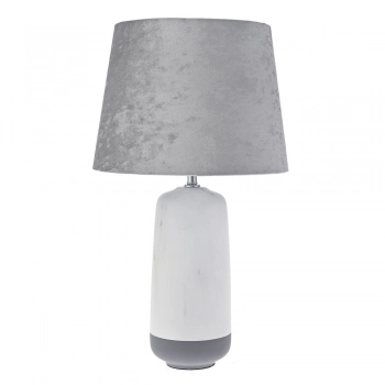 Επιτραπέζιο Φωτιστικό Κεραμικό Λευκό-Γκρι iliadis 33x58εκ. 77797