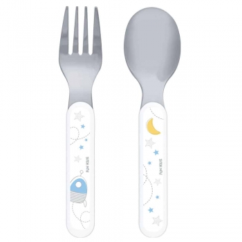 Παιδικό Σετ 2τμχ Κουτάλι-Πηρούνι Space ANGO 005690