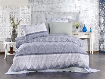 Σετ Σεντόνια Polycotton King 240x270εκ. Ηλέκτρα 360 Grey Dimcol