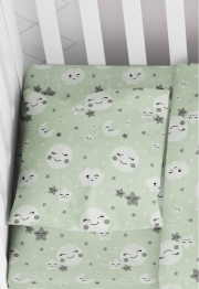 Μαξιλαροθήκη Φάκελος Βαμβακερή Bebe 35x45εκ. Smile 80 Green Dimcol