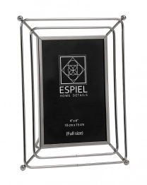 Κορνίζα Μεταλλική Ασημί ESPIEL 25,7x1,3x20,2εκ. FAM409