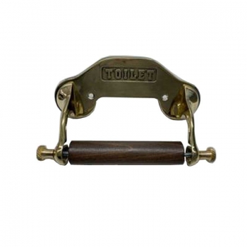 Χαρτοθήκη Μπάνιου Μπρούτζινη Χρυσή 18εκ. Royal Art Collection STL351GL