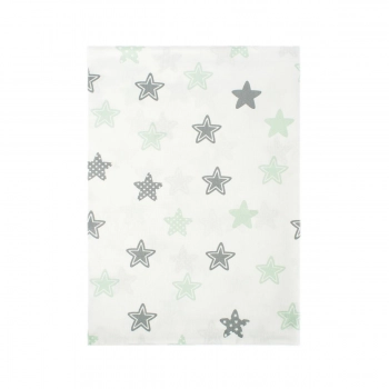 Σεντόνι Λίκνου Μεμονωμένο 80x110εκ. Star 101 Green Dimcol.