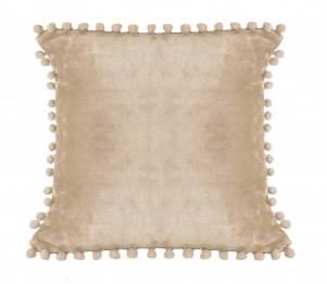 Διακοσμητικό Μαξιλάρι Fleece 43x43εκ. Pomy Beige Makis Tselios