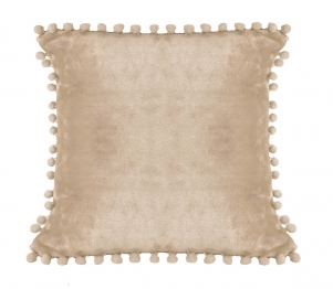 Διακοσμητικό Μαξιλάρι Fleece 43x43εκ. Pomy Beige Makis Tselios