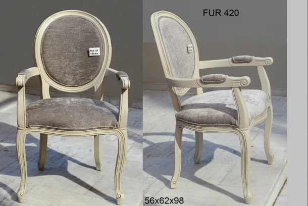 Καρεκλοπολυθρόνα Ξύλινη Royal Art 56x62x92εκ. FUR420