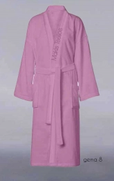 Μπουρνούζι Ενηλίκων Με Γιακά Βαμβακερό Extra Large Gema 8 Lavender Makis Tselios