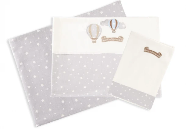 Σετ Σεντόνια Μπεμπέ 120x170εκ. Αερόστατο 01 Dimcol.