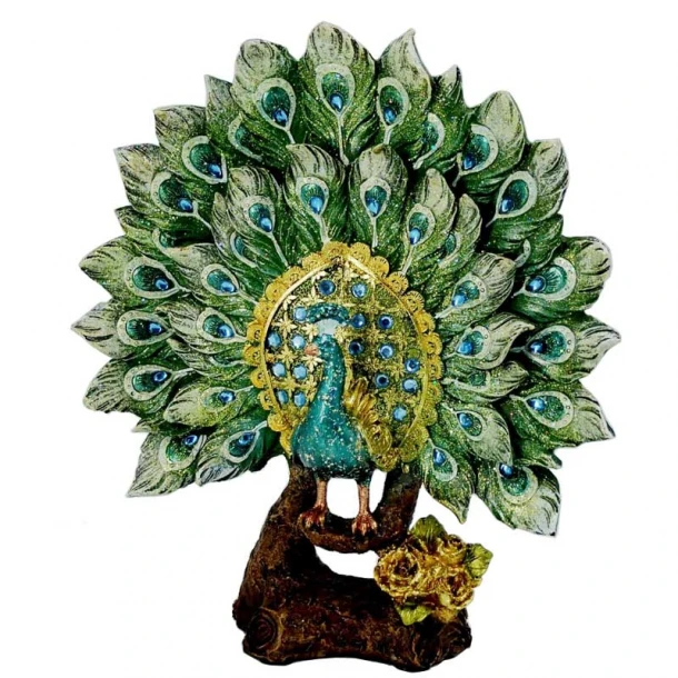 Διακοσμητικό Παγώνι Πολυεστερικό Royal Art 26x30εκ. LAN8/28