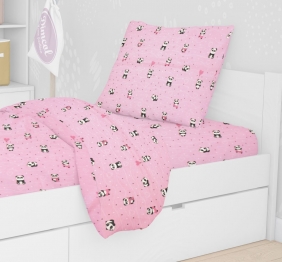 Μαξιλαροθήκη 50x70εκ. Panda 111 Pink Dimcol