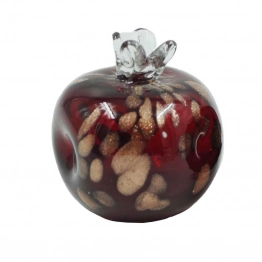 Διακοσμητικό Ρόδι Γυάλινο Murano Κόκκινο 10εκ. Royal Art EVE142RD