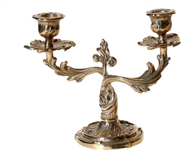 Κηροπήγιο 2 Θέσεων Μπρούτζινο Royal Art 24εκ. STL585GL