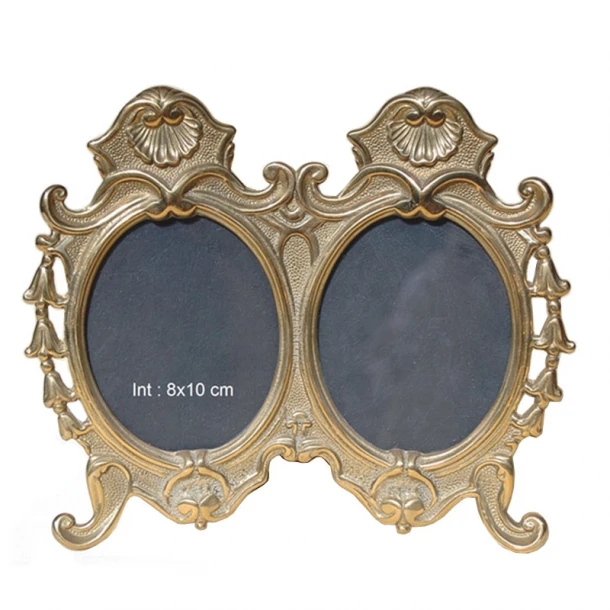 Κορνίζα 2 Θέσεων Μπρούτζινη Royal Art 8x10εκ. STL03GL