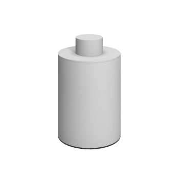 Ποτηροθήκη Με Καπάκι Ανοξείδωτη Matt White 8x15εκ. Pam & Co 94-033