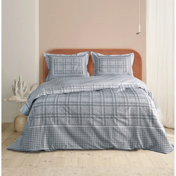 Σετ Κουβερλί Βαμβακοσατέν Υπέρδιπλο 220x240εκ. Aperito Digital Print Makis Tselios